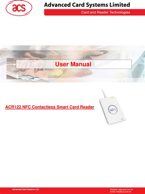 acr122 nfc contactless reader writer|acs acr122u user manual.